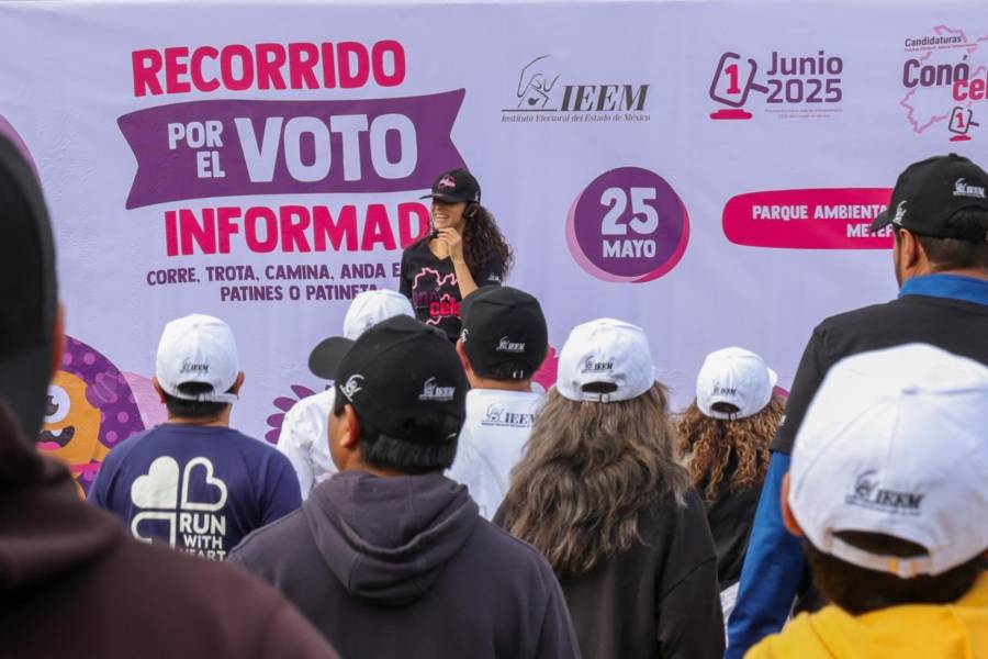 Ciudadanía participa en “Recorrido por el voto informado” del IEEM en Metepec