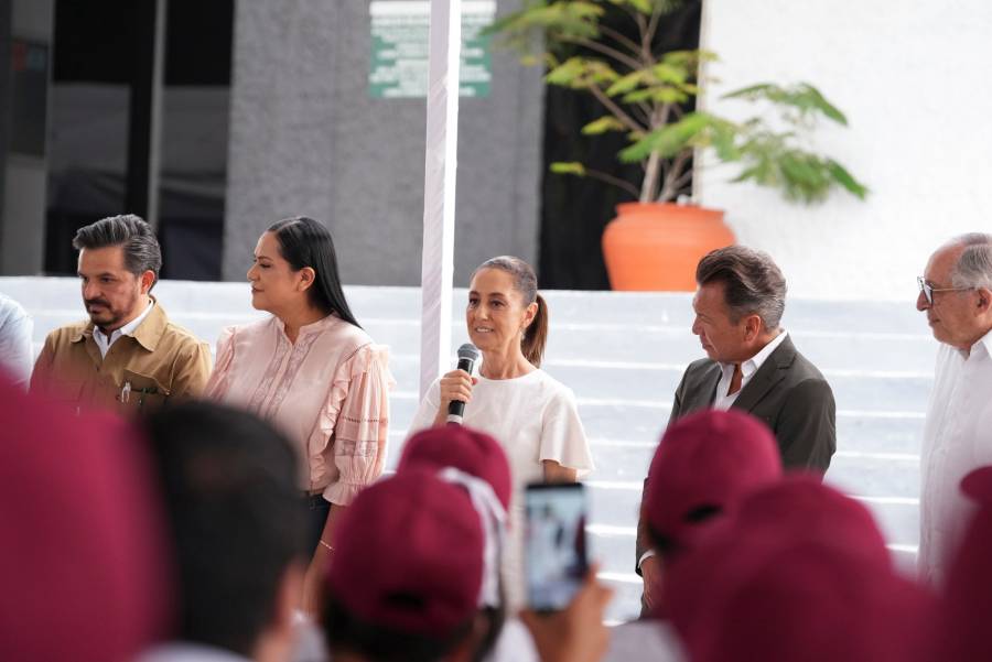 Claudia Sheinbaum llama a votar en elección judicial durante evento en Tlaquepaque