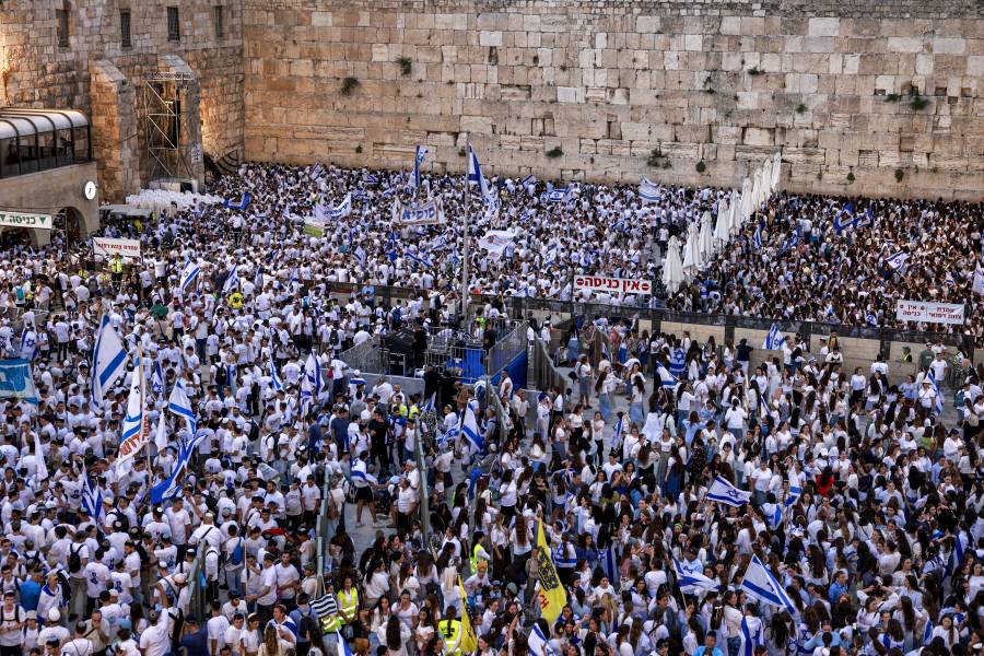Peleas e insultos mientras los israelíes celebran el Día de Jerusalén bajo la sombra de la guerra de Gaza