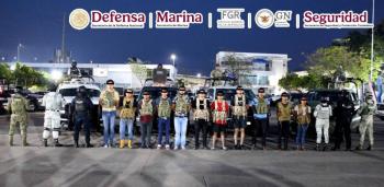 Detienen a 12 personas en Tabasco por delitos contra la salud y posesión de armas, cinco son extranjeros