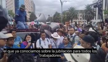 Plantón en Zócalo y movilizaciones estatales continuarán indefinidamente: CNTE