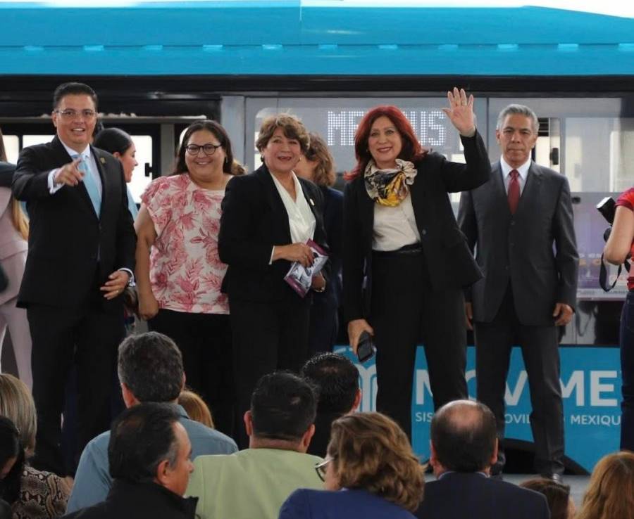 Reconoce Delfina Gómez labor de la alcaldesa de Tecámac y lanza campaña contra el acoso en transporte público