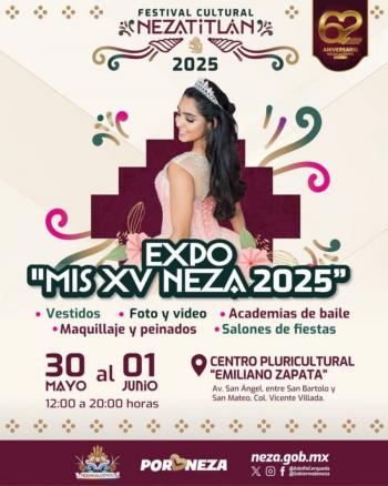 Anuncian Expo Mis Quince, Neza 2025 para impulsar comercio local