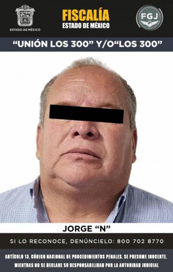 Detienen a operador clave de la organización criminal “Los 300” en Edoméx