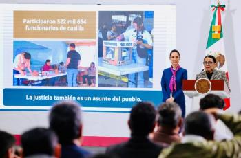 Gobernación destaca éxito de la primera elección judicial en México