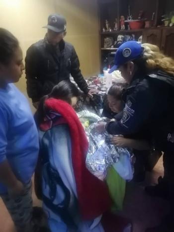 Policías de Cuajimalpa asisten parto de emergencia en domicilio de Sant Mateo Tlaltenango
