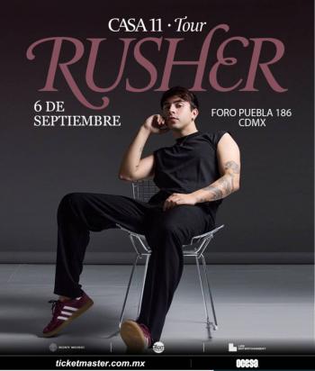 Rusher anuncia conciertos en México