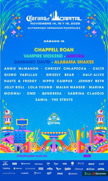 El cartel del Corona Capital 2025: Foo Fighters, Linkin Park y Chappell Roan encabezarán el festival