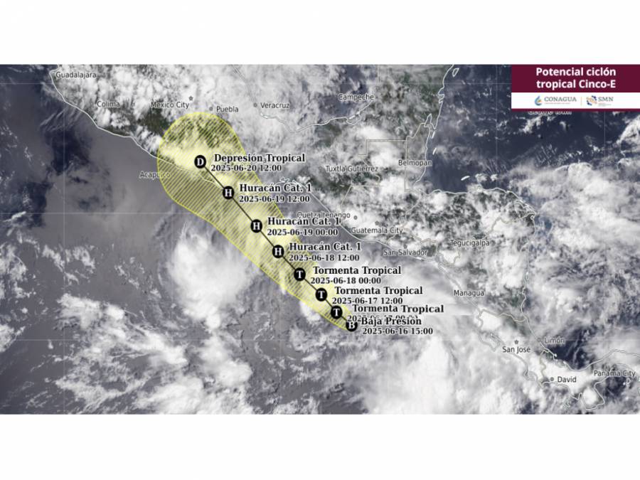 Gobierno de México refuerza medidas en Oaxaca ante posible impacto del ciclón tropical Cinco-E