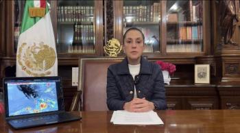 Alerta por huracán Erick que ya es categoría 3; Sheinbaum pide mantenerse en resguardo y seguir indicaciones oficiales
