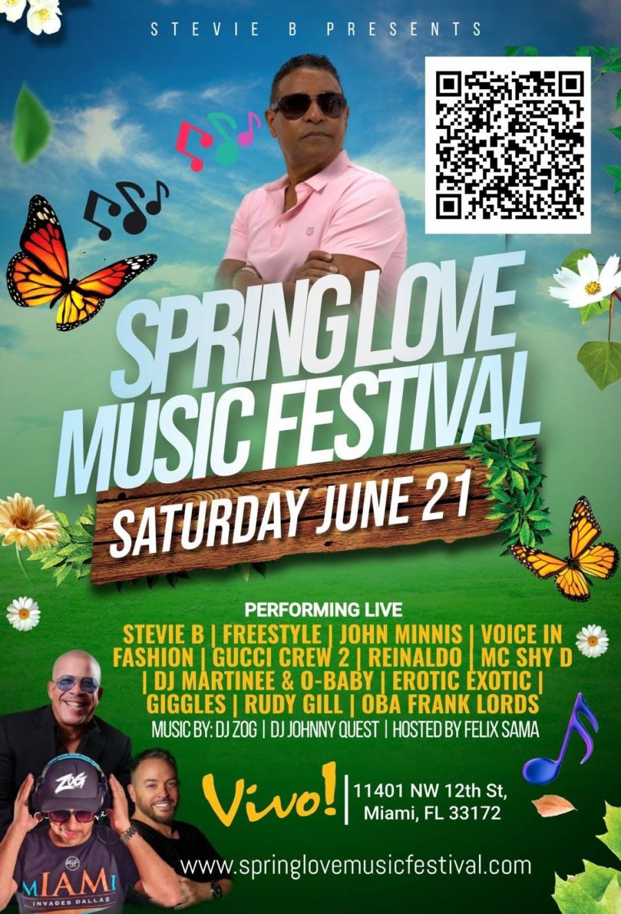 Stevie B encenderá el verano con el Spring Love Music Festival 
