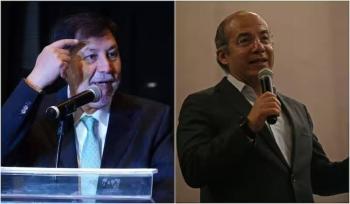 Gerardo Fernández Noroña y Felipe Calderón coinciden en audiencia con el papa León XIV en el Vaticano.