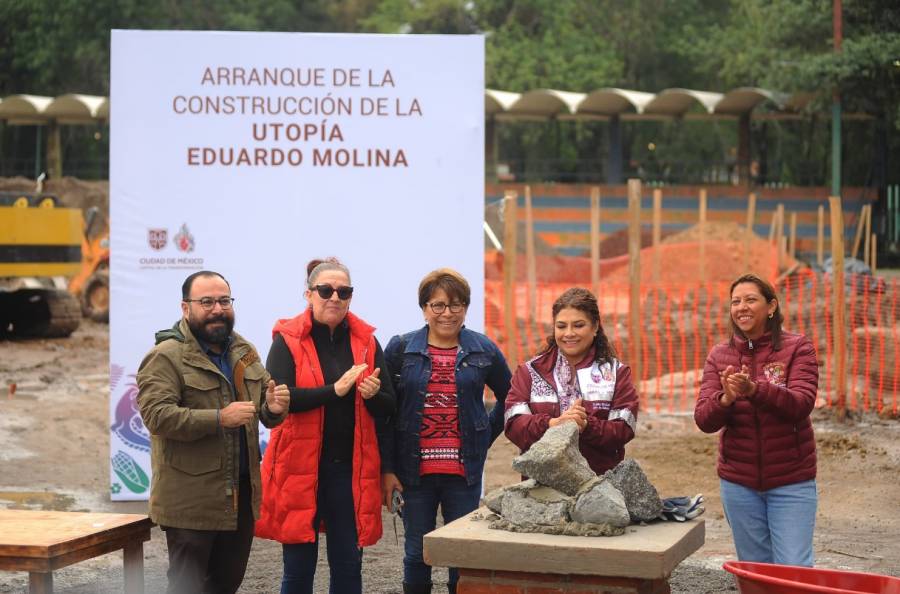 Clara Brugada inicia construcción de la Utopía Eduardo Molina en Venustiano Carranza: abrirá en 2026