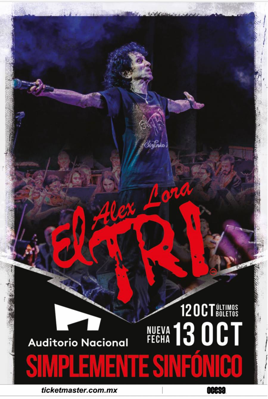  El Tri confirma nueva fecha de su show Simplemente Sinfónico en el Auditorio Nacional