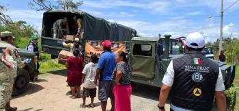 Continúan las labores de atención y recuperación tras el paso del huracán Erick en Oaxaca y Guerrero