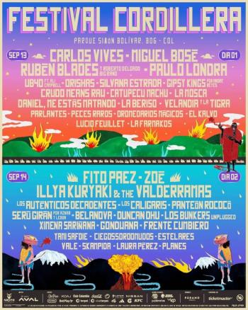 ¡Festival Cordillera revela su cartel por días!