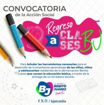 Mochilas y útiles escolares gratis en Benito Juárez CDMX: requisitos, fechas y cómo registrarse