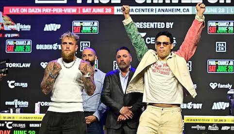 IA predice triunfo de Jake Paul sobre Julio César Chávez Jr. en esperado combate en Anaheim 