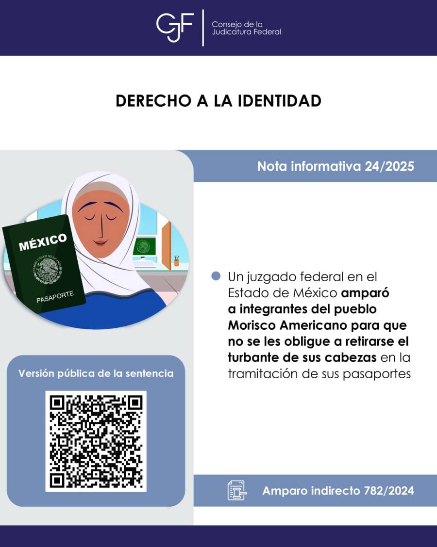 Juez federal concede amparo a comunidad Morisco Americana: podrán portar turbante en fotografía para pasaporte