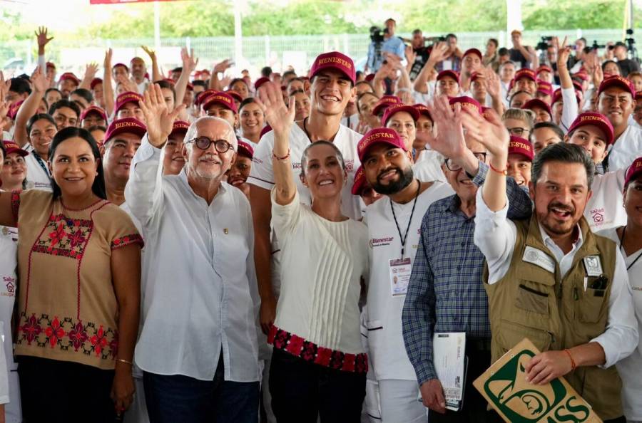Claudia Sheinbaum y Miguel Ángel Navarro impulsan salud pública e infraestructura en Nayarit