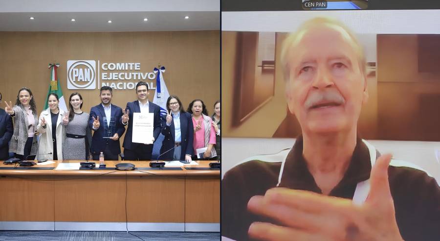 PAN entrega constancia a Vicente Fox por 25 años de su triunfo presidencial