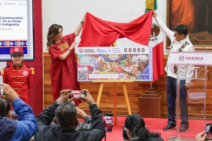 Loter&iacute;a Nacional lanza billete conmemorativo por la Guelaguetza 2025