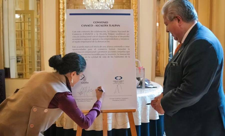 Tlalpan y CANACO firman alianza para impulsar inversión, emprendimiento y desarrollo económico en el sur de CDMX