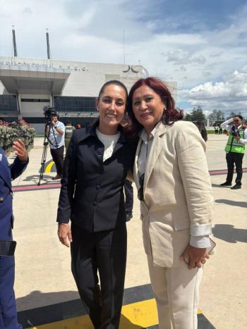 Alcaldesa de Tecámac celebra crecimiento de Mexicana de Aviación