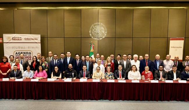 Gobernación y estados refuerzan Agenda Nacional de Derechos Humanos