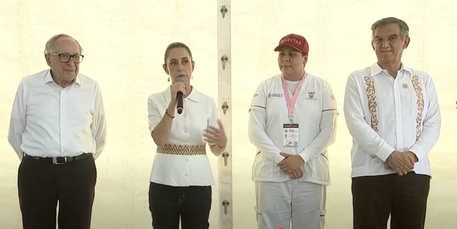 Sheinbaum lanza en Tamaulipas el programa Salud Casa por Casa para atención a adultos mayores
