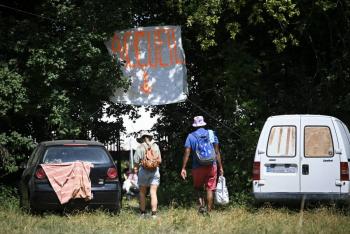 A69: Cientos de opositores se reunieron cerca del sitio de construcción