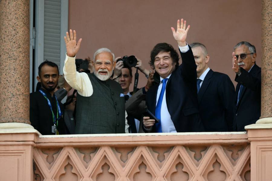 Modi se reunió con Milei en Argentina antes de la cumbre de los BRICS