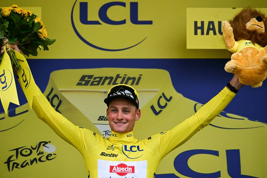Van der Poel gana la segunda etapa y es nuevo líder del Tour de Francia 