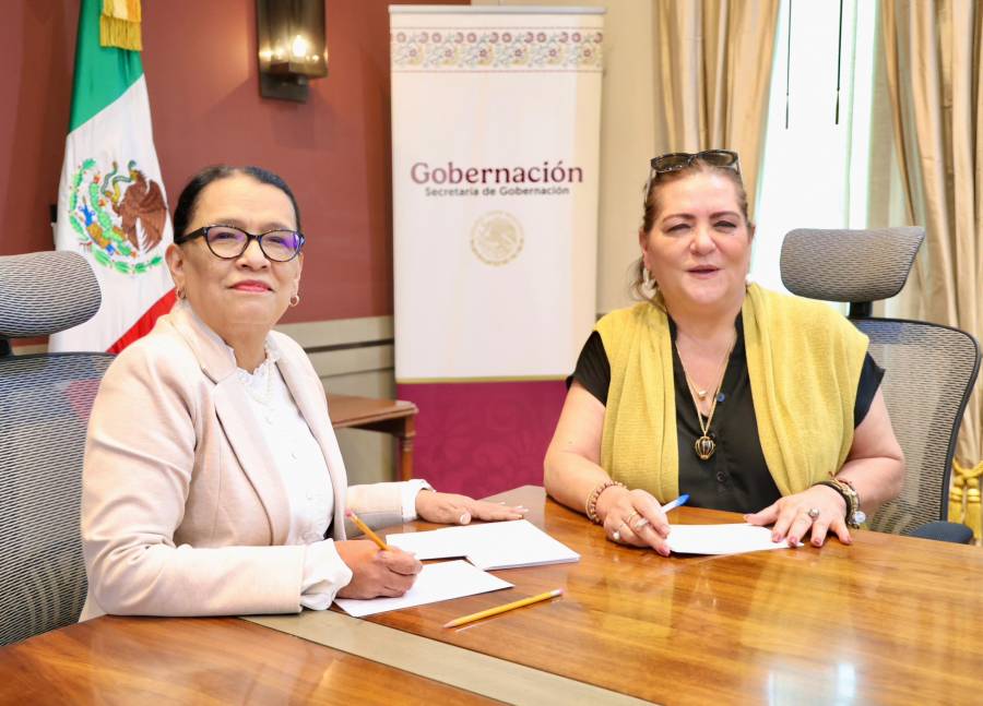 Rosa Icela Rodríguez y Guadalupe Taddei se reúnen para hablar sobre futuros procesos electorales