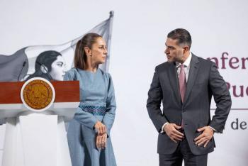 Claudia Sheinbaum da por concluida pol&eacute;mica con Bukele por narcoavioneta