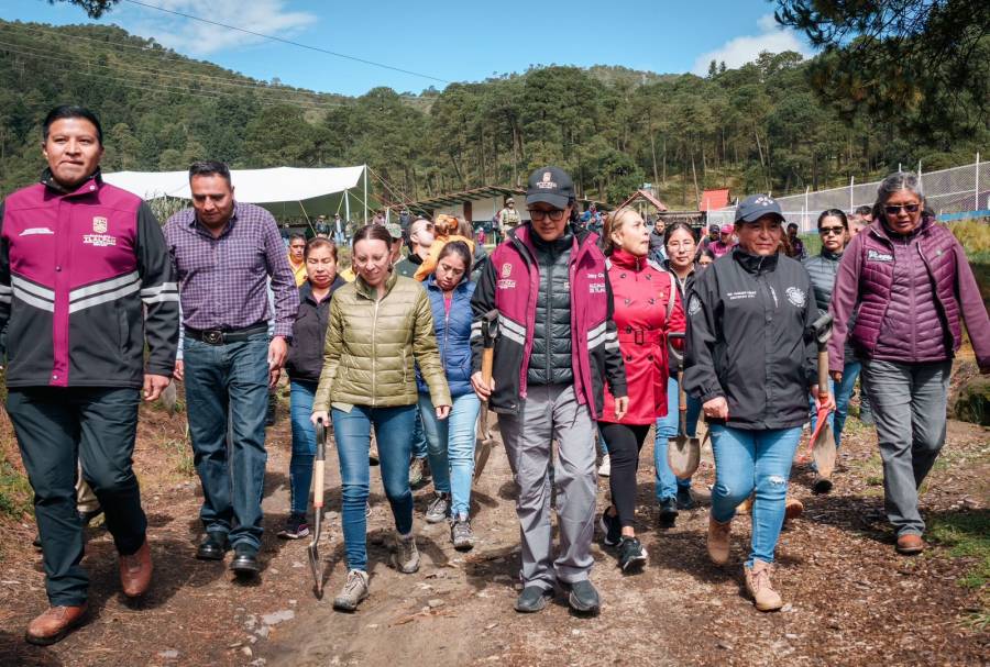 Tlalpan y SEDEMA inician reforestación 2025 con la siembra de 2 mil pinos en Magdalena Petlacalco