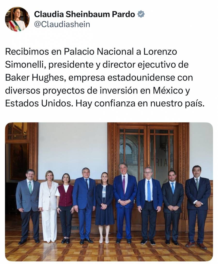 Sheinbaum destaca confianza de empresas de EU en México 