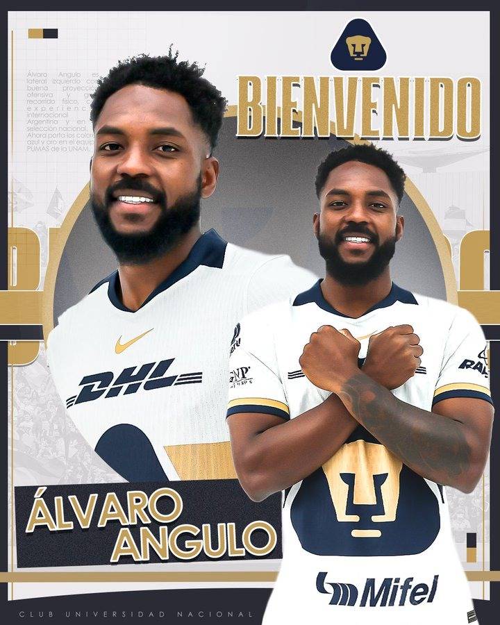 Álvaro Angulo es nuevo refuerzo de Pumas para el Apertura 2025  