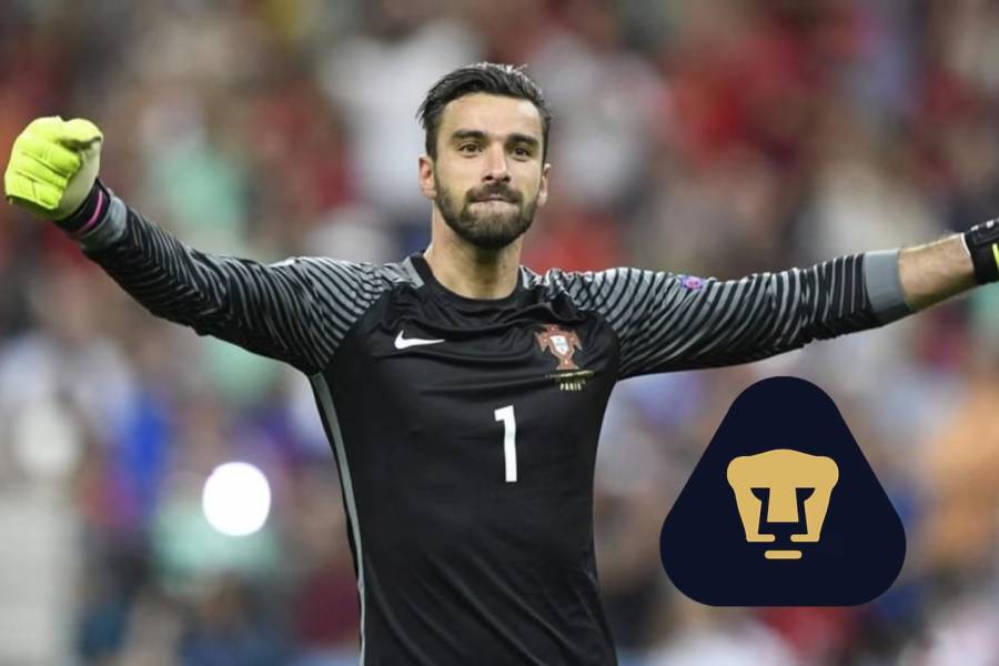 Pumas muy cerca de fichar a Rui Patrício, portero campeón de la Eurocopa 2016