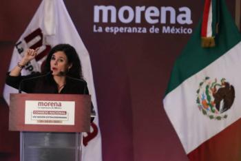 Luisa Mar&iacute;a Alcalde afirma que Morena no protege a personas involucradas en actos de corrupci&oacute;n