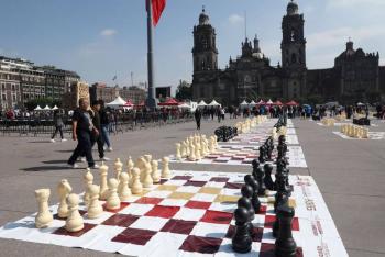 Festival del Ajedrez M&eacute;xico-Tenochtitlan re&uacute;ne a grandes maestros nacionales e internacionales en el Z&oacute;calo de la CDMX