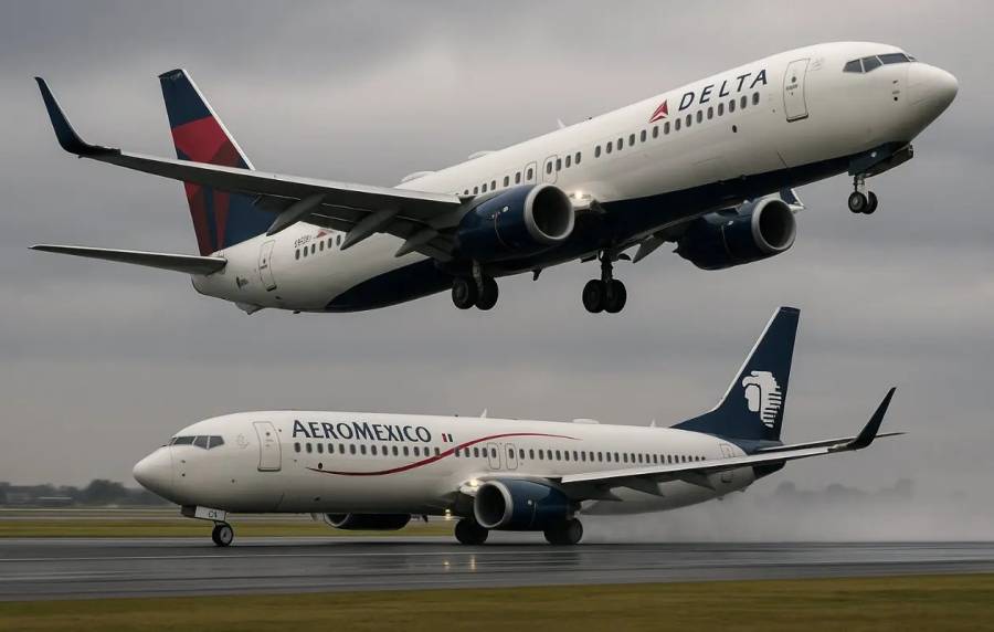 Evitan tragedia aérea en el AICM: dos aviones estuvieron a segundos de colisionar