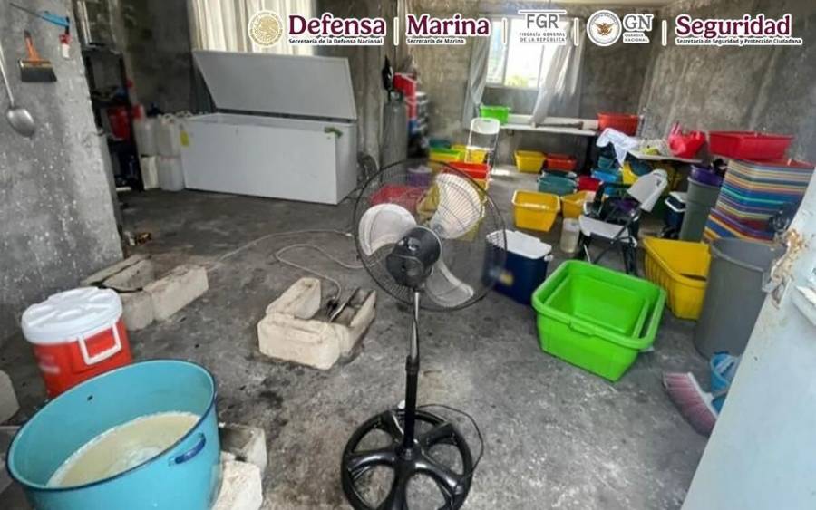 Aseguran 800 kilos de metanfetamina en Michoacán; hay 2 detenidos