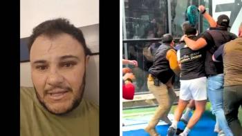 Golpiza a maestro en partido de p&aacute;del en Atizap&aacute;n; escoltas armados y due&ntilde;o del club implicados