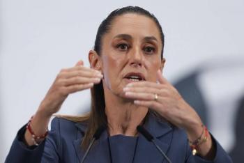 Sheinbaum rechaza muro fronterizo de Trump y defiende seguridad con cooperaci&oacute;n
