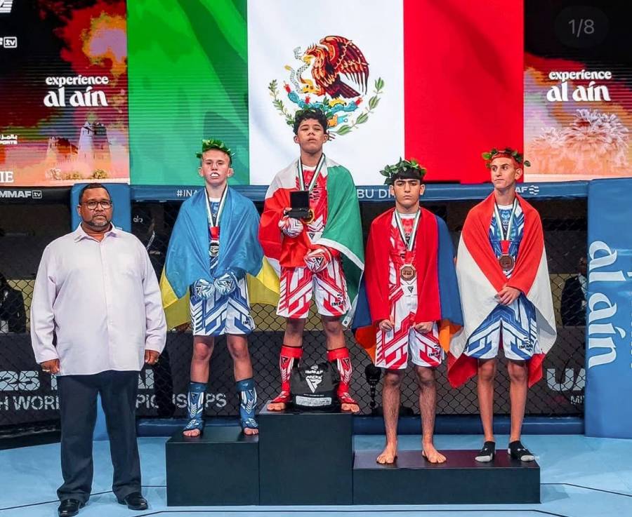 Gana México su primer oro en el Mundial Juvenil de Artes Marciales Mixtas