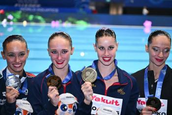 Espa&ntilde;a pone broche de oro a hist&oacute;rico Mundial en nataci&oacute;n art&iacute;stica