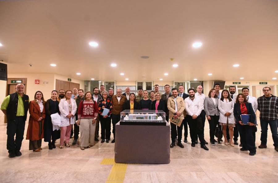 Claudia Sheinbaum supervisa avances del nuevo Hospital General del IMSS en Zaragoza