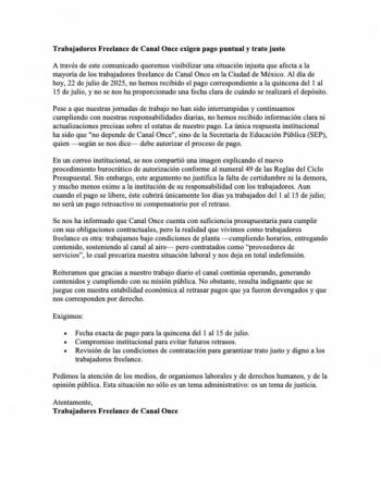 Moreira acusa al gobierno de morena de maltrato y falta de pago a trabajadores de medios p&uacute;blicos