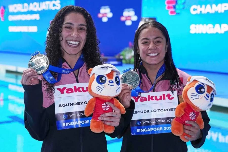 México suma cinco medallas en Mundial de Clavados; brillan Olvera, Celaya, Agúndez y Estudillo en Singapur